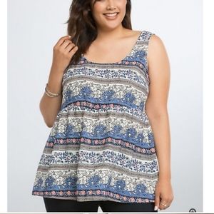 Torrid | MOSAIC PRINT CREPE TANK TOP